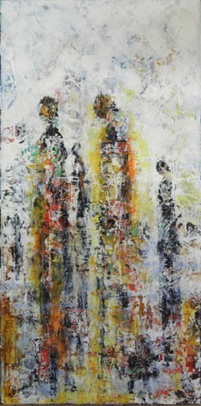 VALVOJAT, 2014, öljy kankaalle 60 x 30 cm