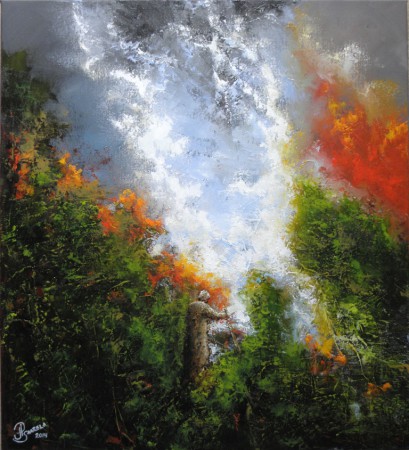 ET QUI QUAERIT, 2014, öljy kankaalle 55 x 50 cm